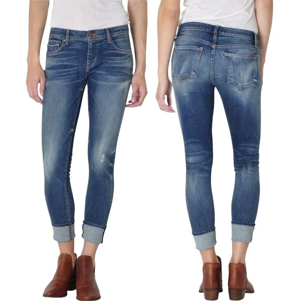Fidelity Denim Mila Crop Mid Ankle Slim Size 26